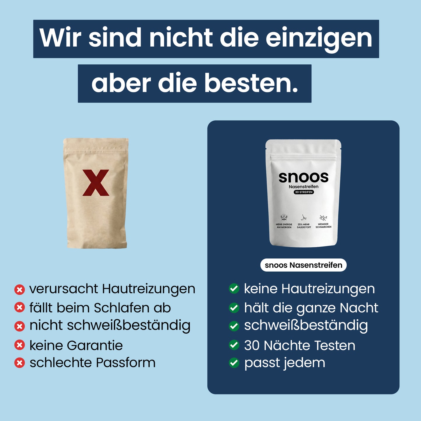 snoos Nasenstreifen