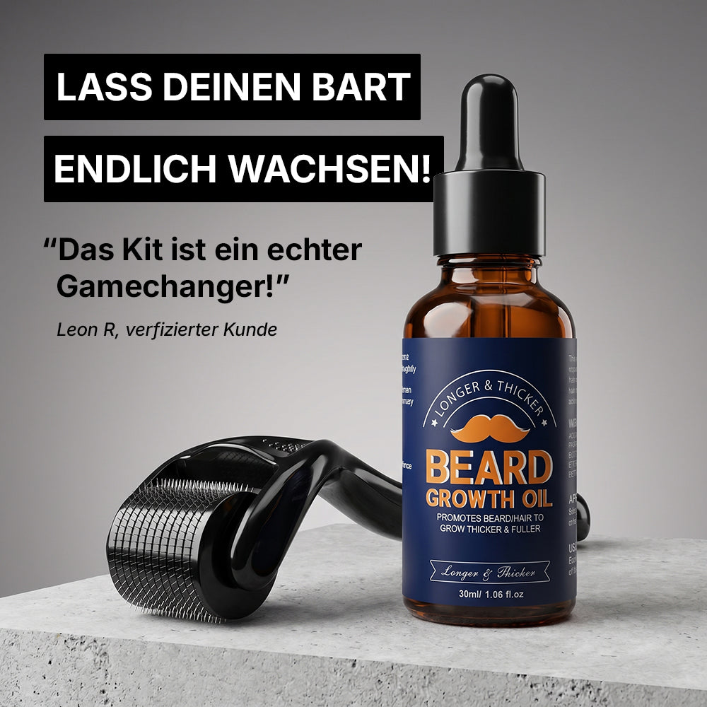 Beardlab™ - Beard Growth Kit | Voller Bart in 9 Wochen!
